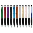 thumbnail image 1 of Stylus Pens -2 in1 Capactive Touch Screen with Ballpoint Writing Pen Sensitive Stylus Tip For Your iPad iPhone Samsung Galaxy & All Smart Devices -Metallic Barrel - Assorted Colors Comfy Grips,12 Pack, 1 of 6