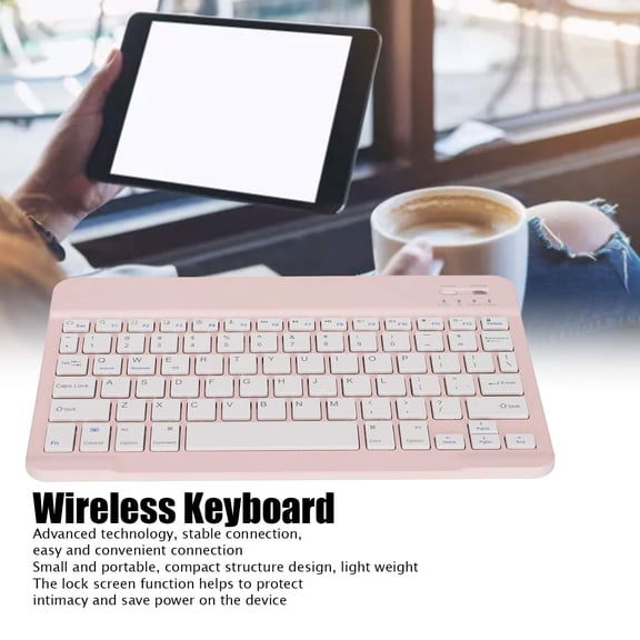 Stylus Pens Accessory Kit Advanced Technology: Wireless keyboard uses BT 3.0 technology, stable connection, click to start connecting, easy and convenient.