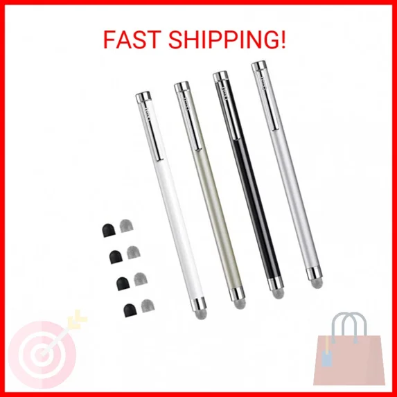 Stylus Pens For Touch Screens, Chaoq 4 Pcs Mesh Fiber Stylus, With 4 Replaceable