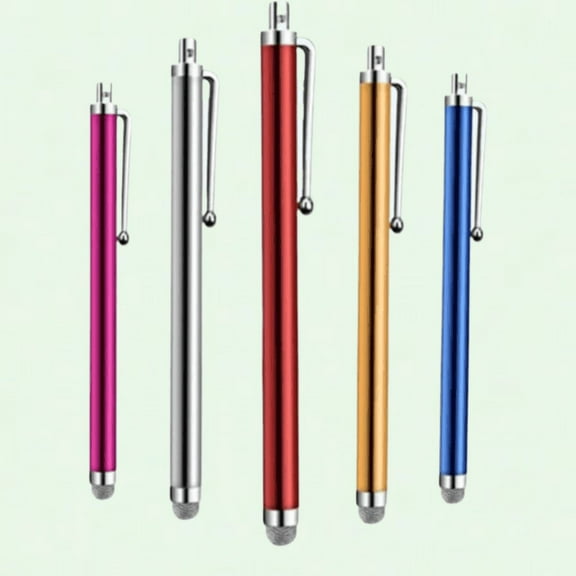 Stylus Pens Set of 5 for Tablet PC Laptop Mobile, Fabric Microfibre Fiber
