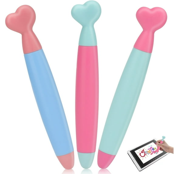 Stylus Pens, TSV 3Pcs Stylus Pen for Touch Screens with Durable Rubber Tips Fit for iPad, Android Tablets
