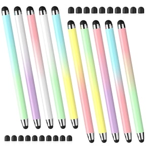 Antier Stylus Pens for Touch Screens, 10-Pack 2-in-1 Universal Touchscreen Stylus Pens for iPad, iPhone, Android, Samsung, Tablets, Laptops & More - Includes 20 Replacement Nibs