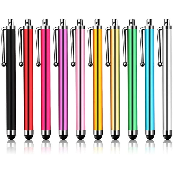 Premium 10-Pack Stylus Pens for Touchscreen Devices - Ultra-Sensitive, Precision Writing and Drawing - Compatible with iPad, Samsung Galaxy, and More