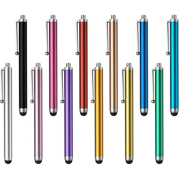 Stylus Pens for Touch Screens, Universal Stylus Pen 12 Pack High Precision Capacitive Stylus for iPad/iPhone/Android/Tablets/Chromebook/Kindle/Galaxy All Universal Touch Screen Devices