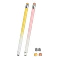 thumbnail image 1 of Stylus Pens for Touch Screens, 2 in 1 High Sensitivity Universal Pen Yellow Pink, 1 of 7