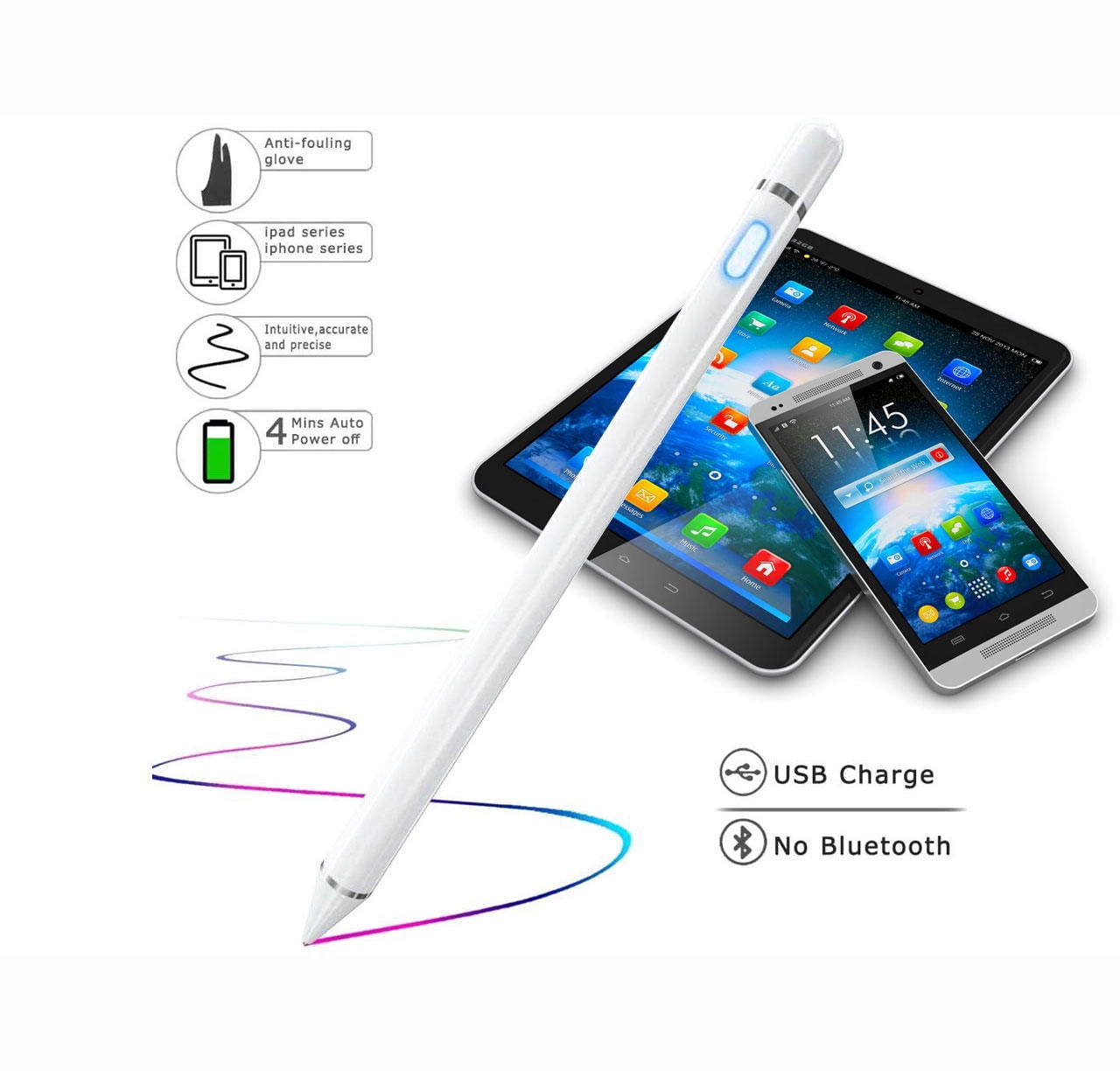 Stylus Pens for Touch Screens Fine Point Active Stylus Pen