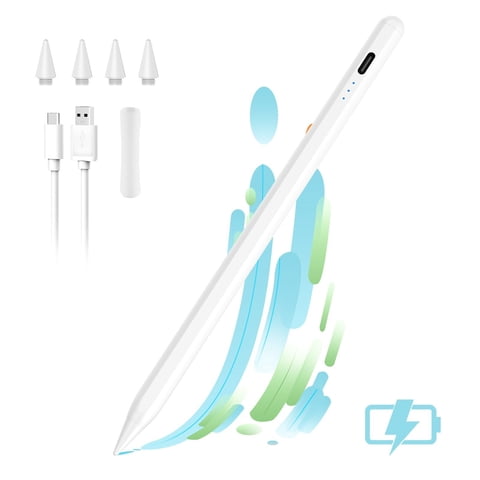 Stylus Pens for iPad ,Cimetech Fast Charging iPad Pencil, Tilt Sensitive iPad Pen Compatible with iPad Pro 11/12.9, iPad 9/8/7/6, iPad Air 4/3, iPad Mini 6/5 White