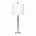 thumbnail image 1 of Stylus Table Lamp with White Fabric Shade, Gray, 1 of 1