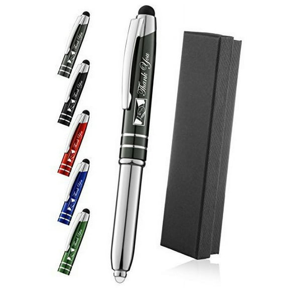 Stylus "Thank You" Pen For TouchScreen Devices - 3 in 1 Metal Pen - Compatibl...
