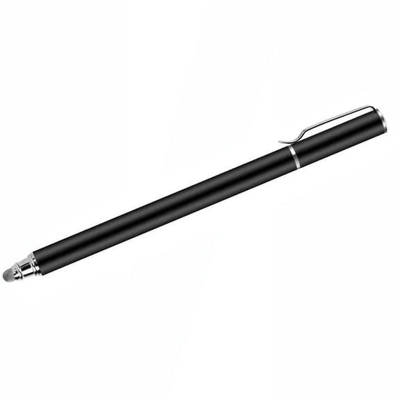 Stylus Touch Screen Pen Fiber Tip Aluminum Black D3N for Motorola Droid Turbo 2, Edge Plus (2022), Moto G7 G6 G Stylus 5G (2022) (2021) Pure Power (2022) (2021) (2020) E5 Plus E4 PLUS Play