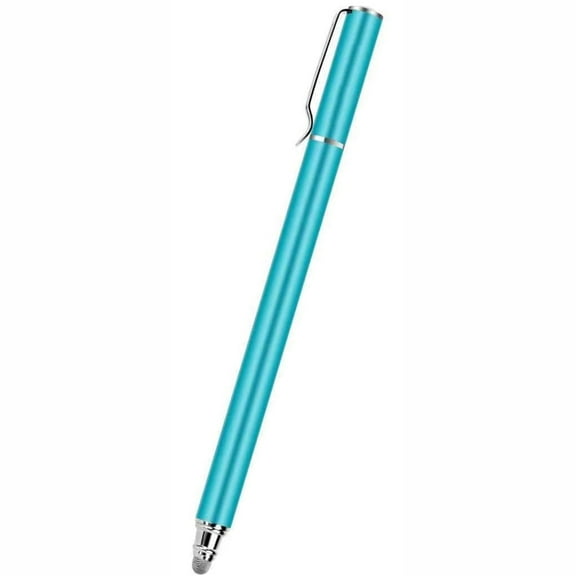 Stylus Touch Screen Pen Fiber Tip Aluminum Blue R4Y for Sony Xperia 1 - T-Mobile REVVL V Plus 5G 4 Plus - TCL 10L, Tab 8, 30 XE 5G, 20 XE, V 5G, 10 Pro 5G UW - Vankyo MatrixPad S10