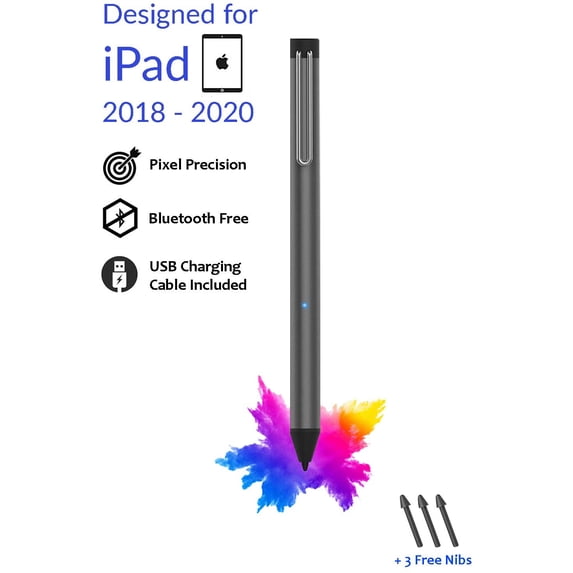 Stylus for iPads After 2018, Digital Pen, Works for iPad, iPad Pro, iPad Mini, iPad Air with 3 Free tips