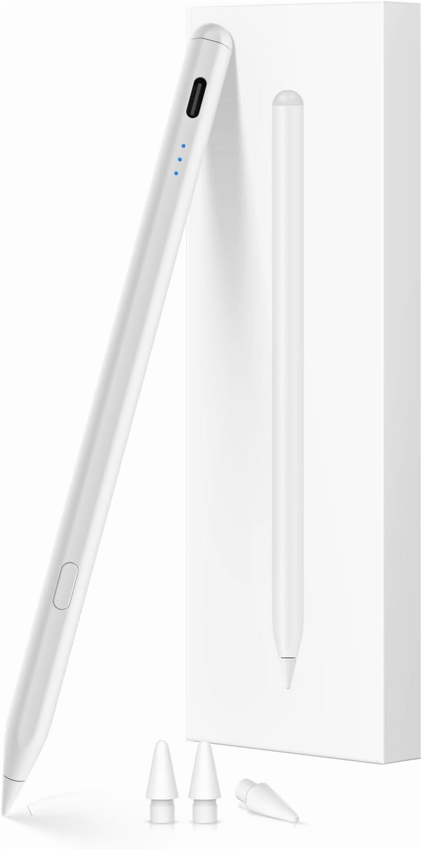 Stylus Pen for iPad 2018-2026, USB-C Fast Charging Pencil, Pixel-Perfect Tilt Sensitivity for iPad 11/10/9/8/7/6/A16, Mini 7/6/5, Air M4/M3/M2 11"/13"/5/4/3, Pro M5/M4 13"/12.9″/11″
