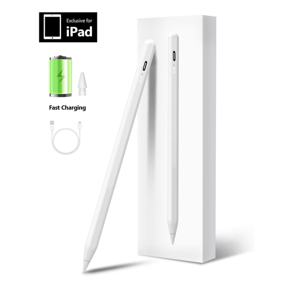Stylus Pen for iPad Pencil, Bluetooth Connect Fast Charging Apple iPad Pen 10th&9th Generation,Palm Rejection,Tilt Sensitivity, for iPad Air 3/4/5/6, iPad Mini 5/6, iPad 6/7/8/9/10, iPad Pro 11/12.9"