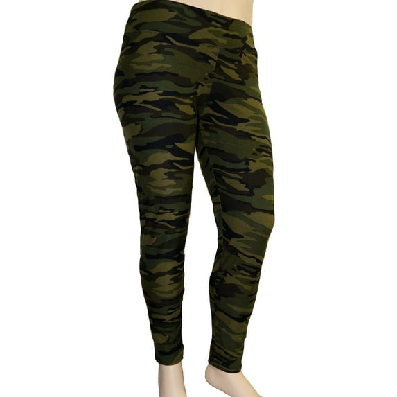 Stylzoo Plus Size Women's Ankle High Comfort Stretch Leggings Yoga Stretch Pants