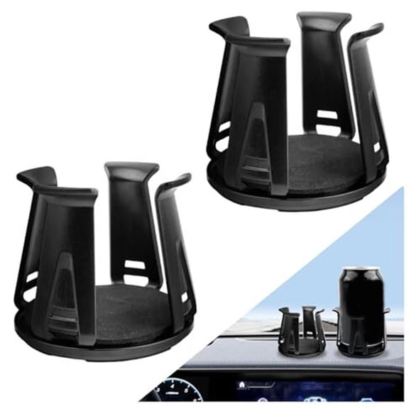 Styrix 2Pcs Car Cup Holder Insert, Cup Holder Insert for Car With Adaptive Clamping Arm