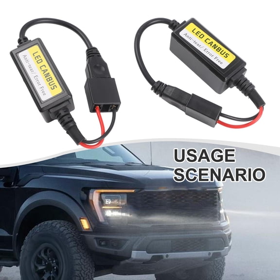 Styrix 2Pcs H7 Headlights Led Canbus Der Canceller Error-Free- Resistor Anti-Flicker Car Led Canbus Load Resistor Controller Canceler