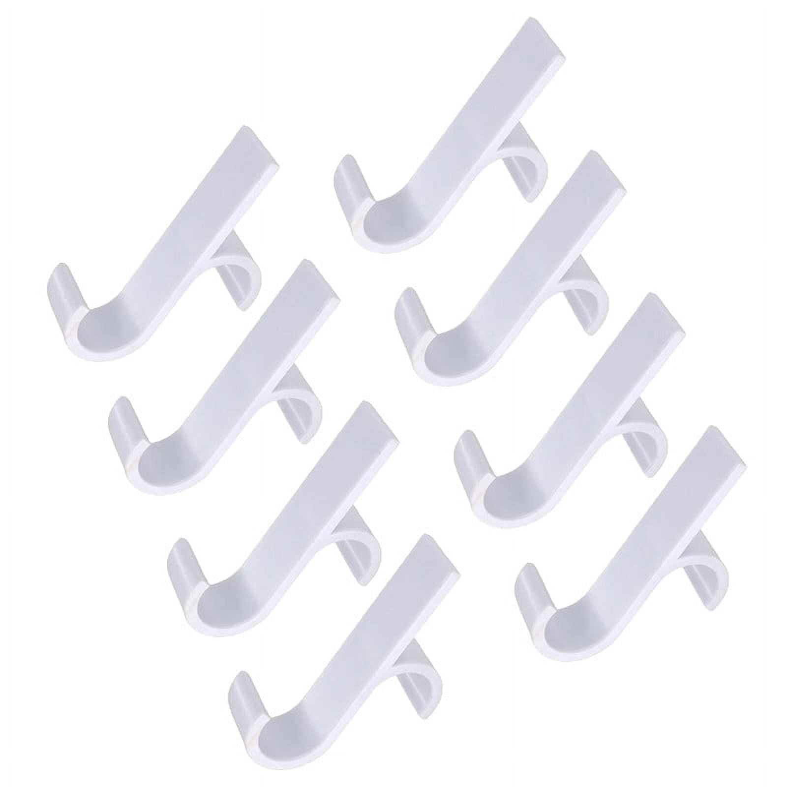 Styrix 8Pcs Bathroom Hooks Heated Towel Radiator Rail Hook Holder White ...