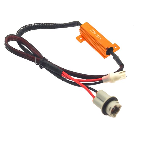 Styrix Black Wiring T10 Led Resistor Led Bulb Hyper Flashing Solution Car Light Resistor Heat-Resistant Plastic Parts