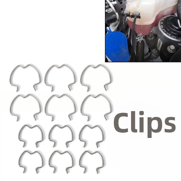 Styrix Quick Connector Clips Set 18 Pieces Transmission Oil Cooler Line Clips Steel Construction Multiple Sizes 800801