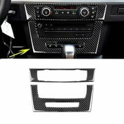 Styrix for Bmw 3 Series E90 E92 E93 2005-2012 Carbon Fiber Air Condition Cd Panel Trim Black Car Accessories Tools