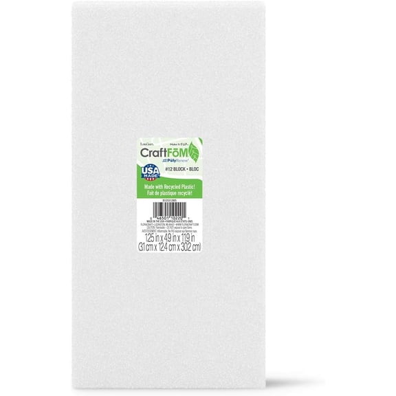 Styrofoam Block-5"X12"X1.25", Pk 3, Floracraft