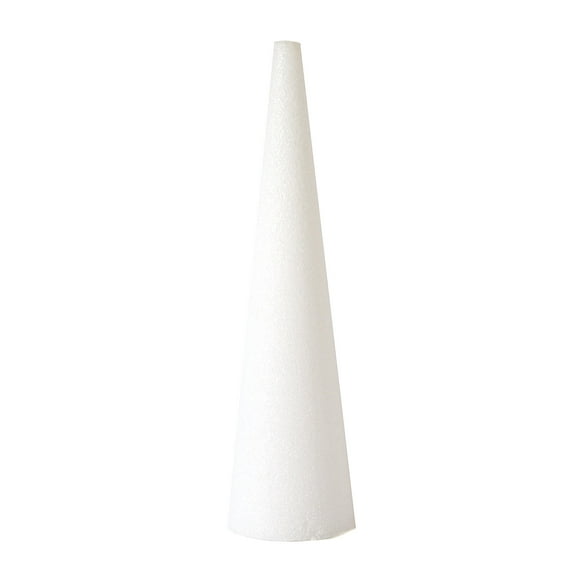 Styrofoam Cones 17 3/4 in., 5 in. (pack of 3)