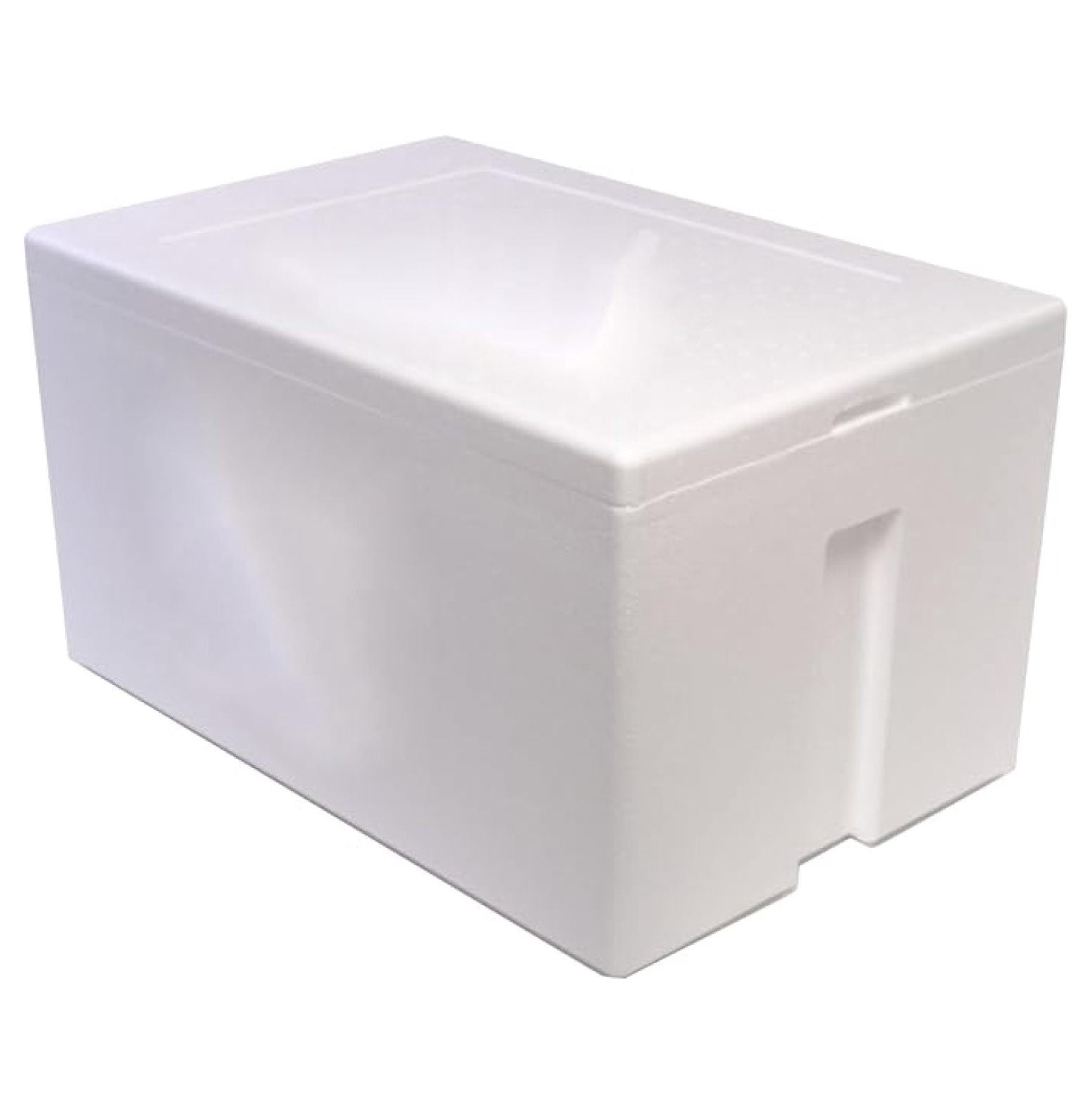 Styrofoam Cooler, Ice Chest (47qt), Inside: 21 x 13 x 11 (inches) Outside: 24 x 16 x 13 (inches)