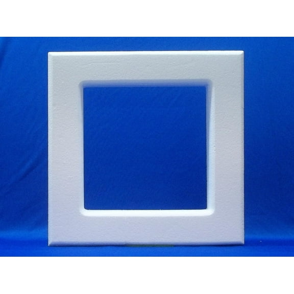 Styrofoam EPS Square Wreath Form 14" with Rounded Edges