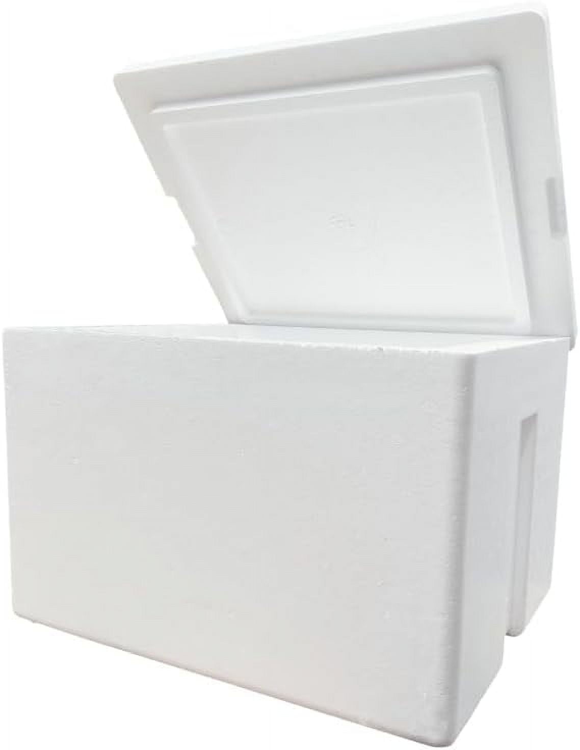 Styrofoam Ice Chest, Insulated Cooler, 27 qt