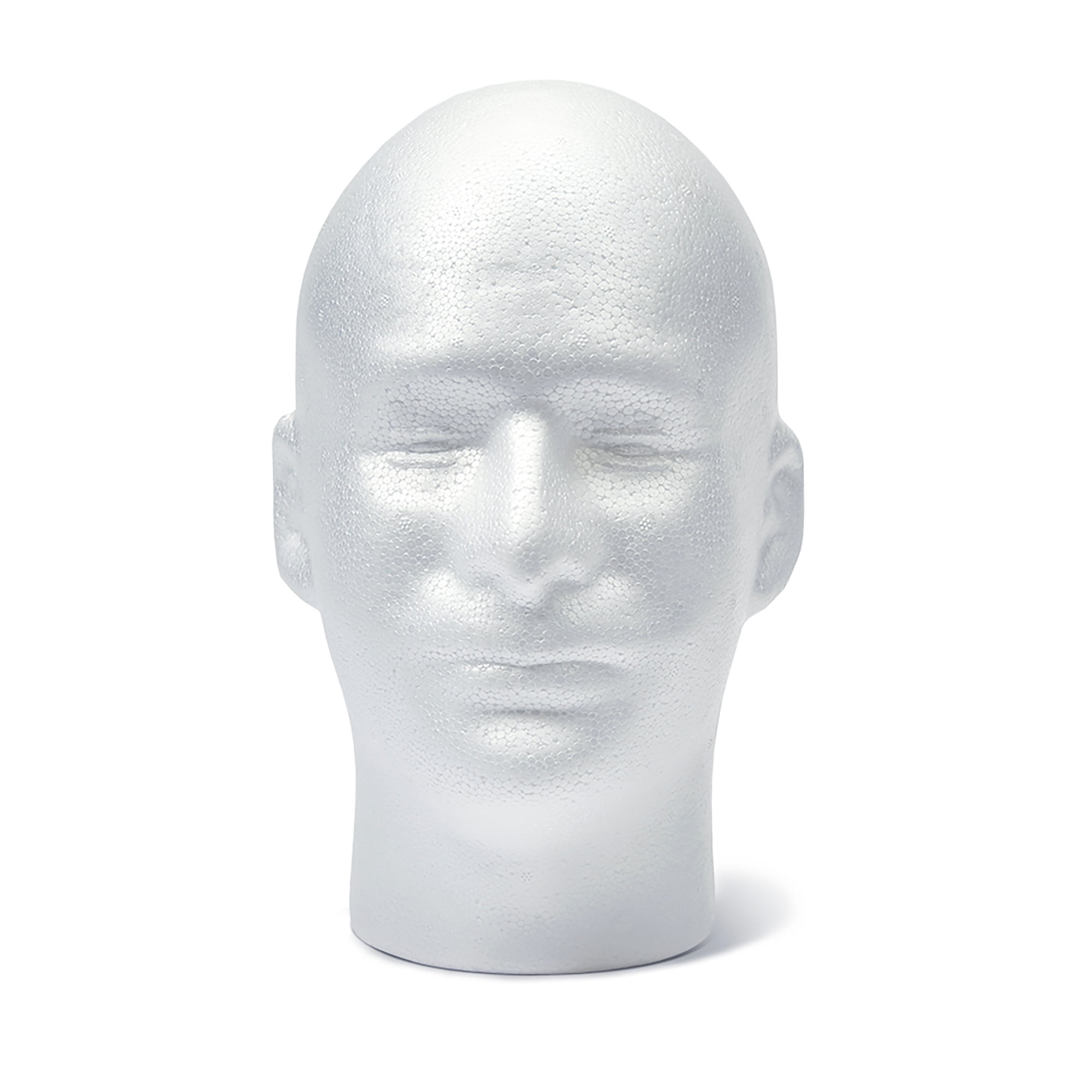 Styrofoam Male Head Bulk 11X6.5X8.5 