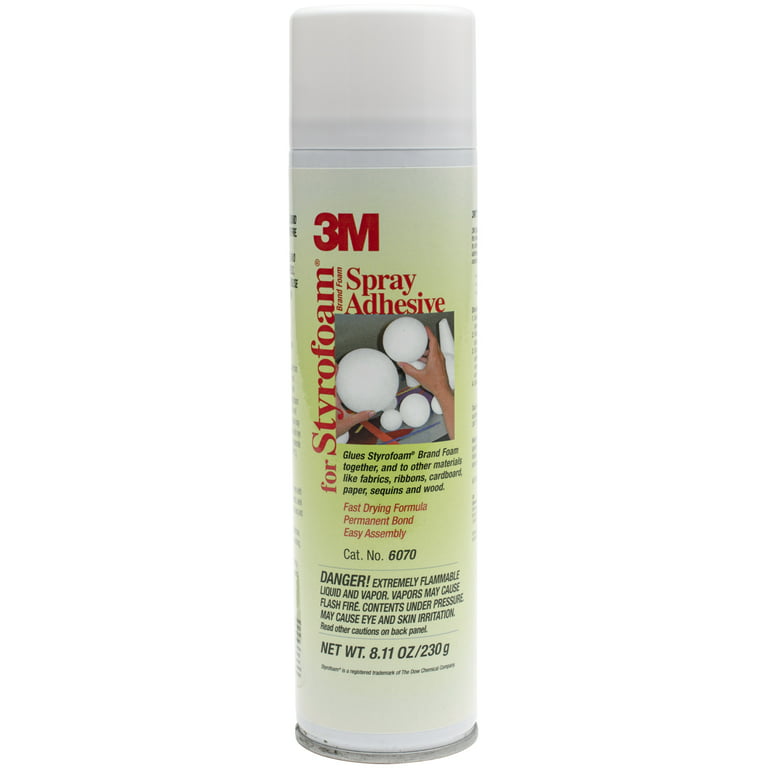3M™ Spray Adhesive 6070, for Styrofoam® Brand Foam, 8.1 oz