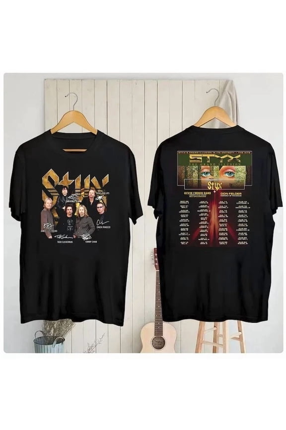 Styx 2025 Concert Band the Grand Illusion Tour 2025 Fan Gifts Reprint T-Shirt