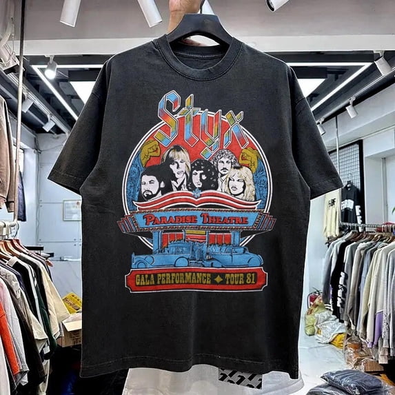Styx Concert Tour Short Sleeve Rock band T-shirt Unisex tee