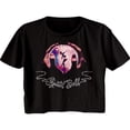 thumbnail image 1 of Styx Crystal Ball Black Women's Festival Cali Crop Top T-Shirt, 1 of 2