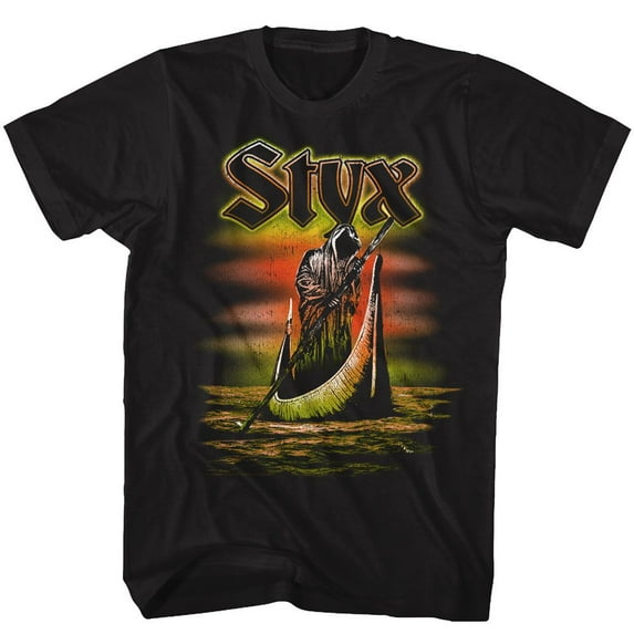 Styx Ferryman Black Adult T-Shirt Lt