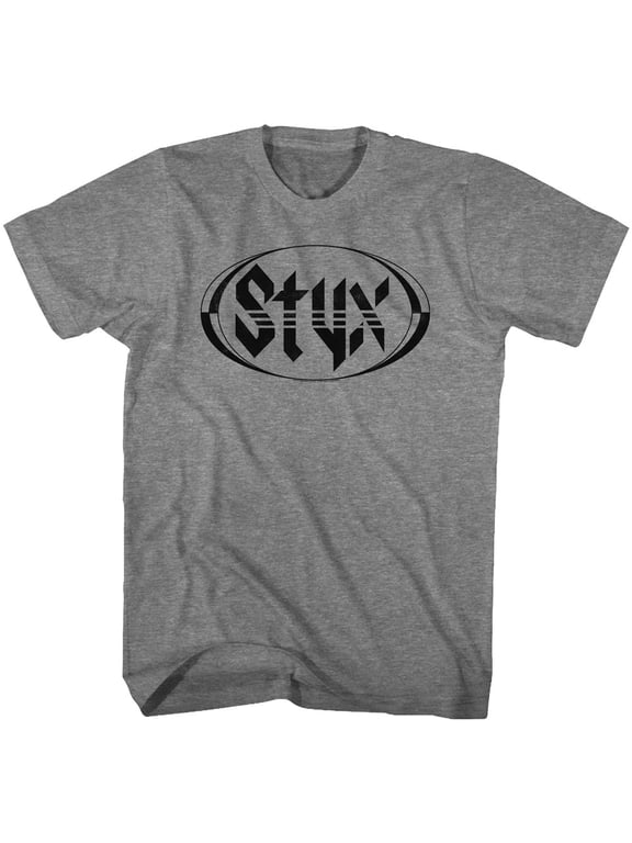 Styx Oval Logo Graphite Heather Adult T-Shirt
