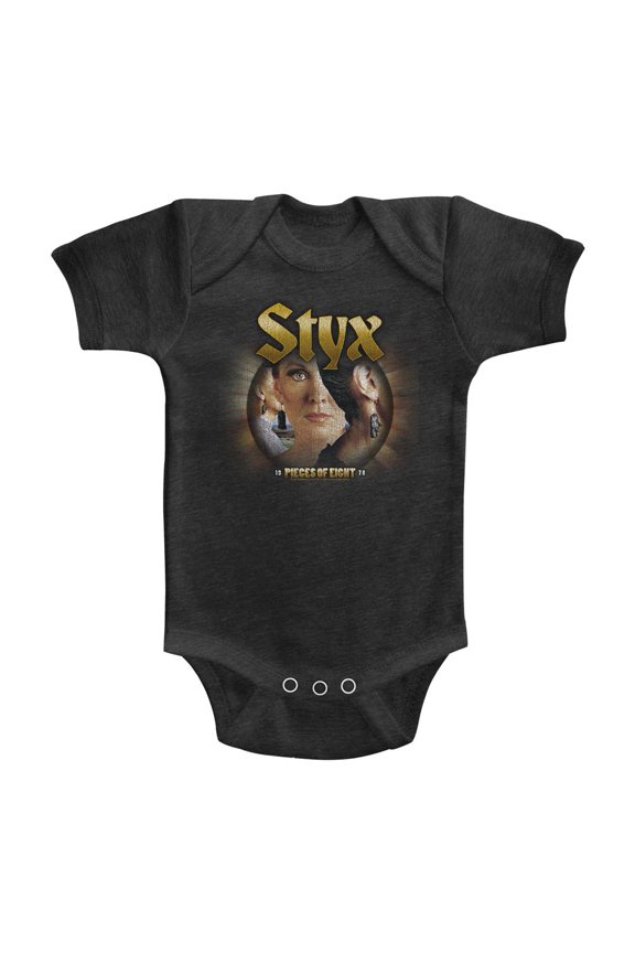 Styx Pieces Of Eight Vintage Smoke Infant Heather Baby Romper