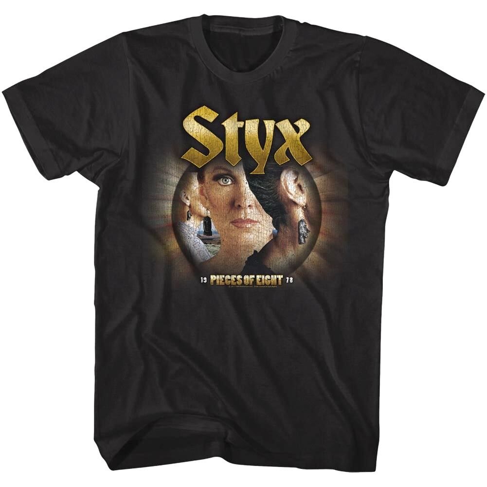 Styx Vintage Logo T-Shirt Für Männer | Offizielles Rock Band Merch | Perfect Fit