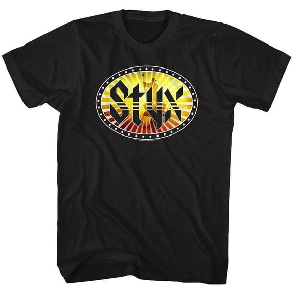 Styx Wooden Nickel Black Adult T-Shirt