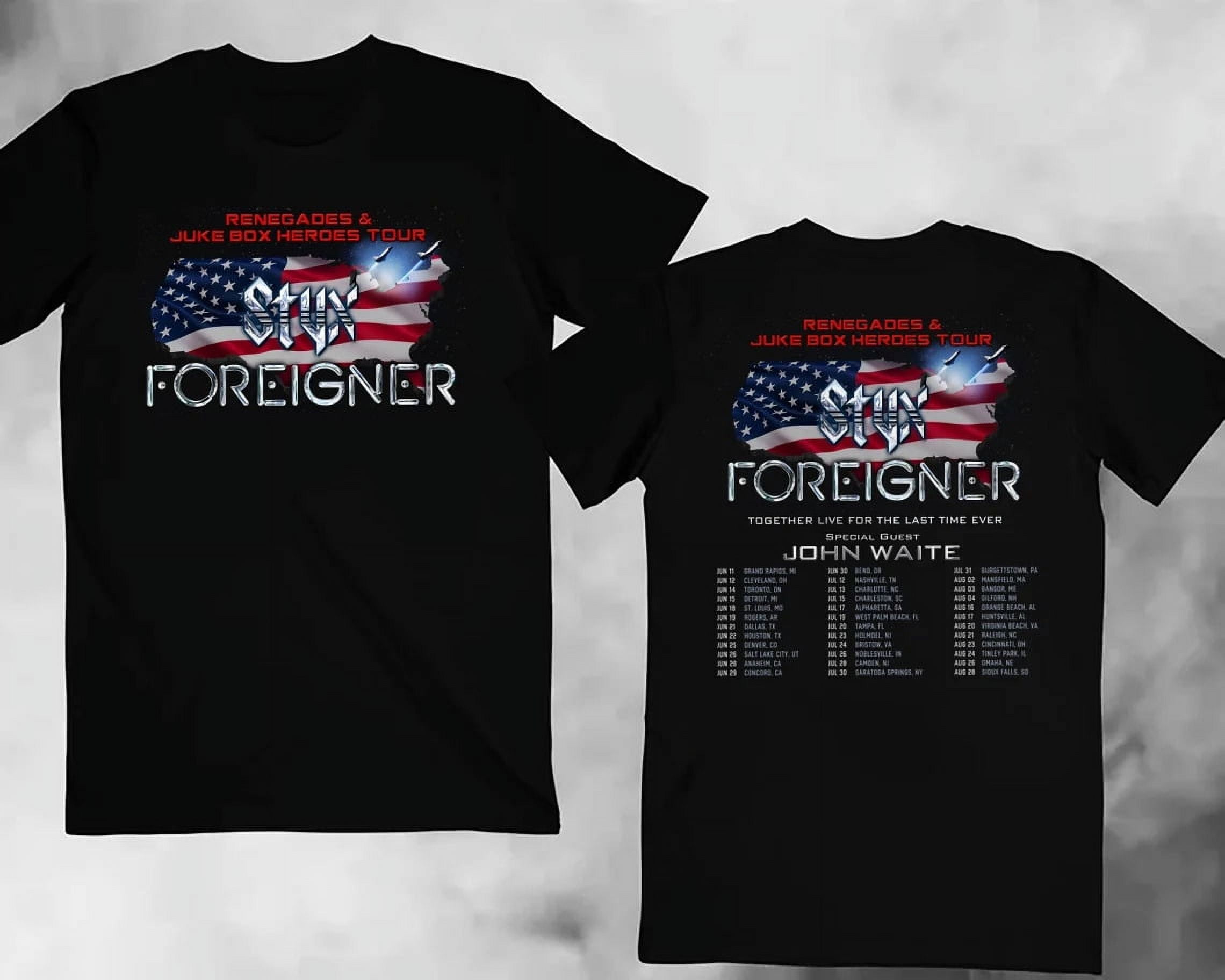 Styx and Foreigner Summer 2024 Tour Gift For Fan S to 5XL T shirt SA173