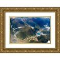 thumbnail image 1 of Su, Keren 14x10 Gold Ornate Wood Framed with Double Matting Museum Art Print Titled - Aerial view of village and barley field in Lhasa Valley-Tibet-China, 1 of 4