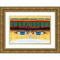 thumbnail image 1 of Su, Keren 14x11 Gold Ornate Wood Framed with Double Matting Museum Art Print Titled - The Eyes of Boudhanath-Boudha Stupa-UNESCO World Heritage site-Kathmandu-Nepal, 1 of 4