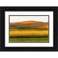 thumbnail image 1 of Su, Keren 24x17 Black Ornate Wood Framed with Double Matting Museum Art Print Titled - Sunset view of wheat field-Palouse-Washington State-USA, 1 of 4