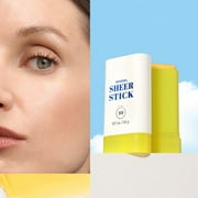 Su-pergoop! Transparent Moisturizing Face Balm Stick SPF40, Lightweight Invisible Hydrating Skincare with Aloe Vera & Vitamin C, Waterproof Sweatproof Clear Finish, Travel Size 20g