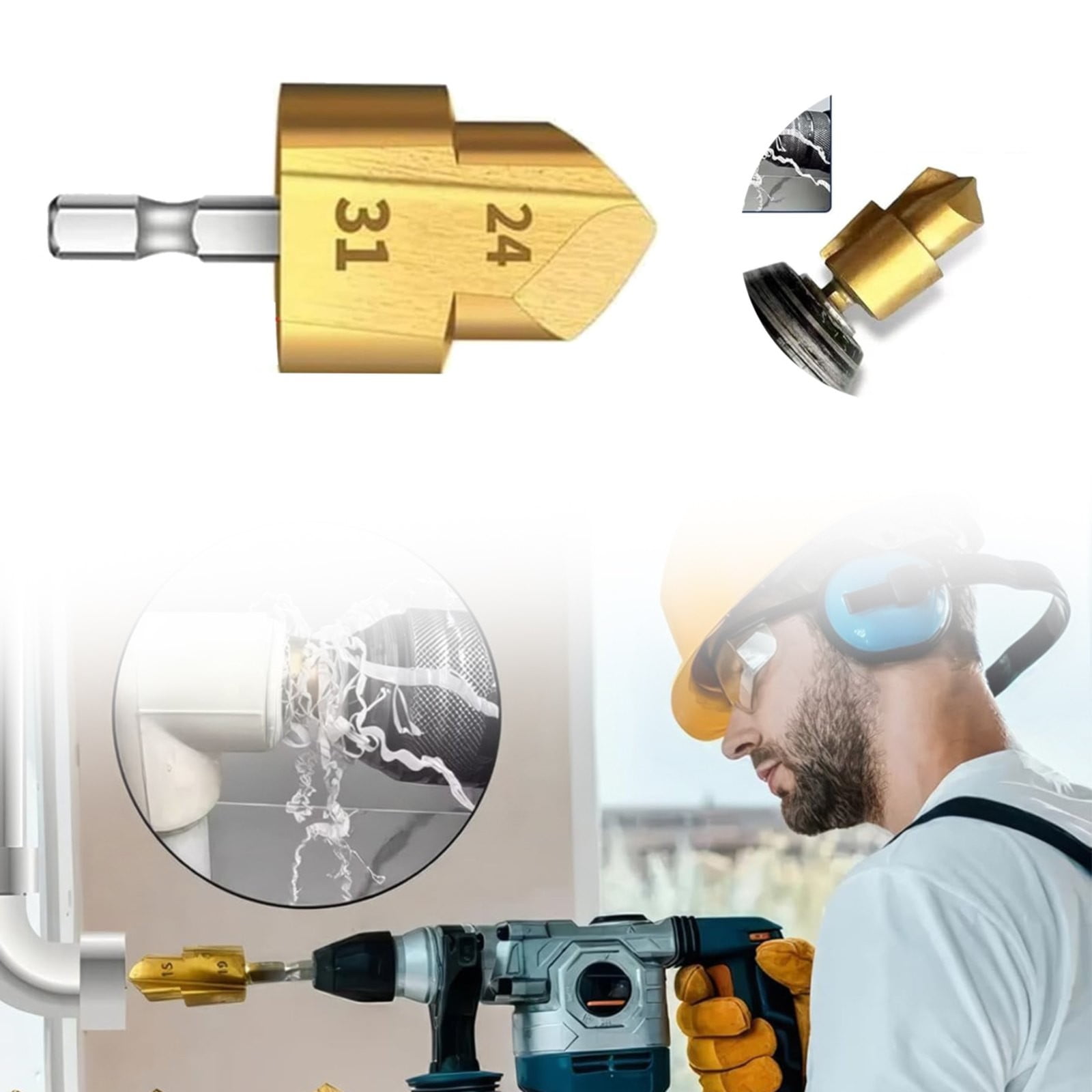 SuChun 1PC Heavy Duty Reaming Drill Bit 2024 New Type Drill Bit PVC