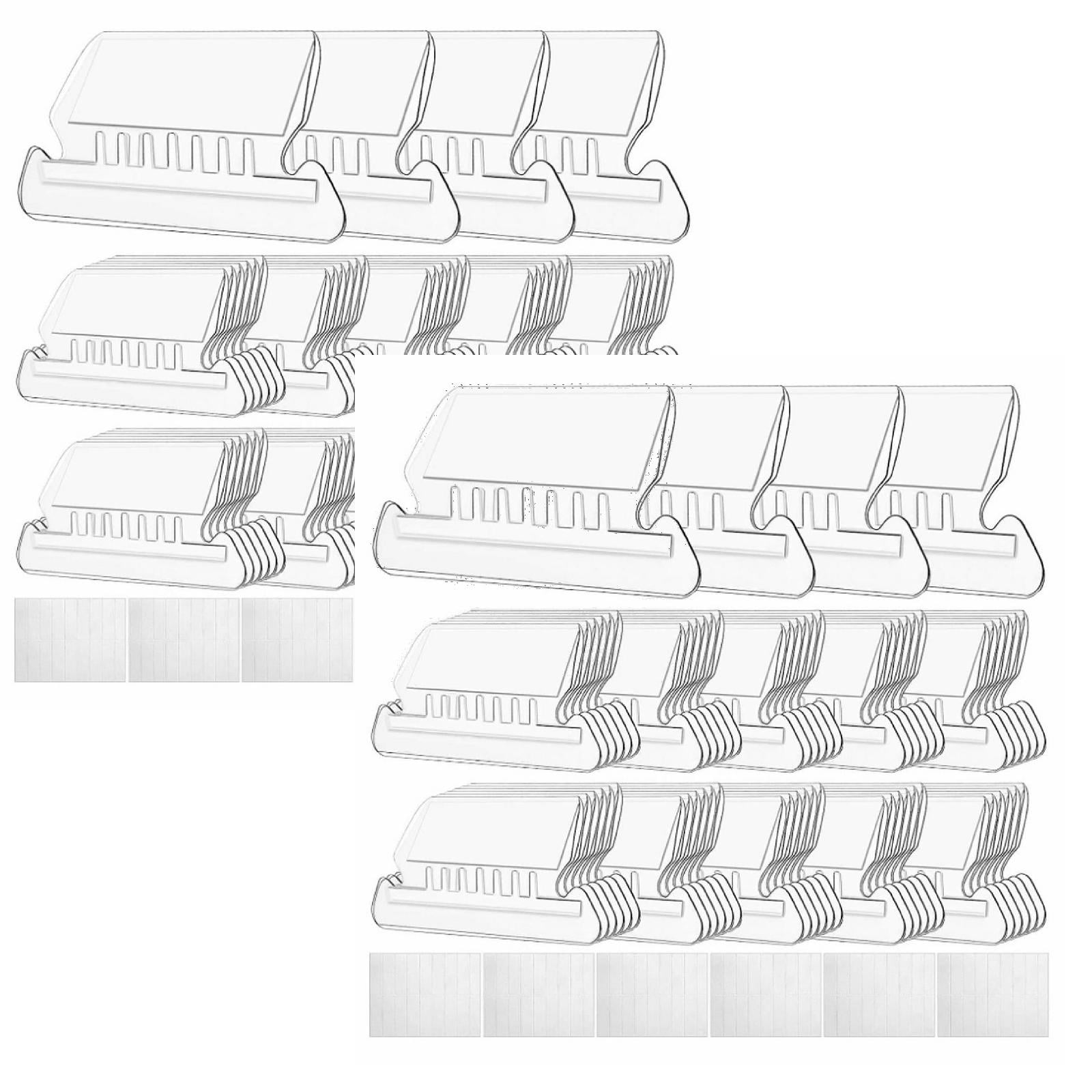 SuChun 2PC Large Pencil Case Hanging File Tabs And Inserts Clear File