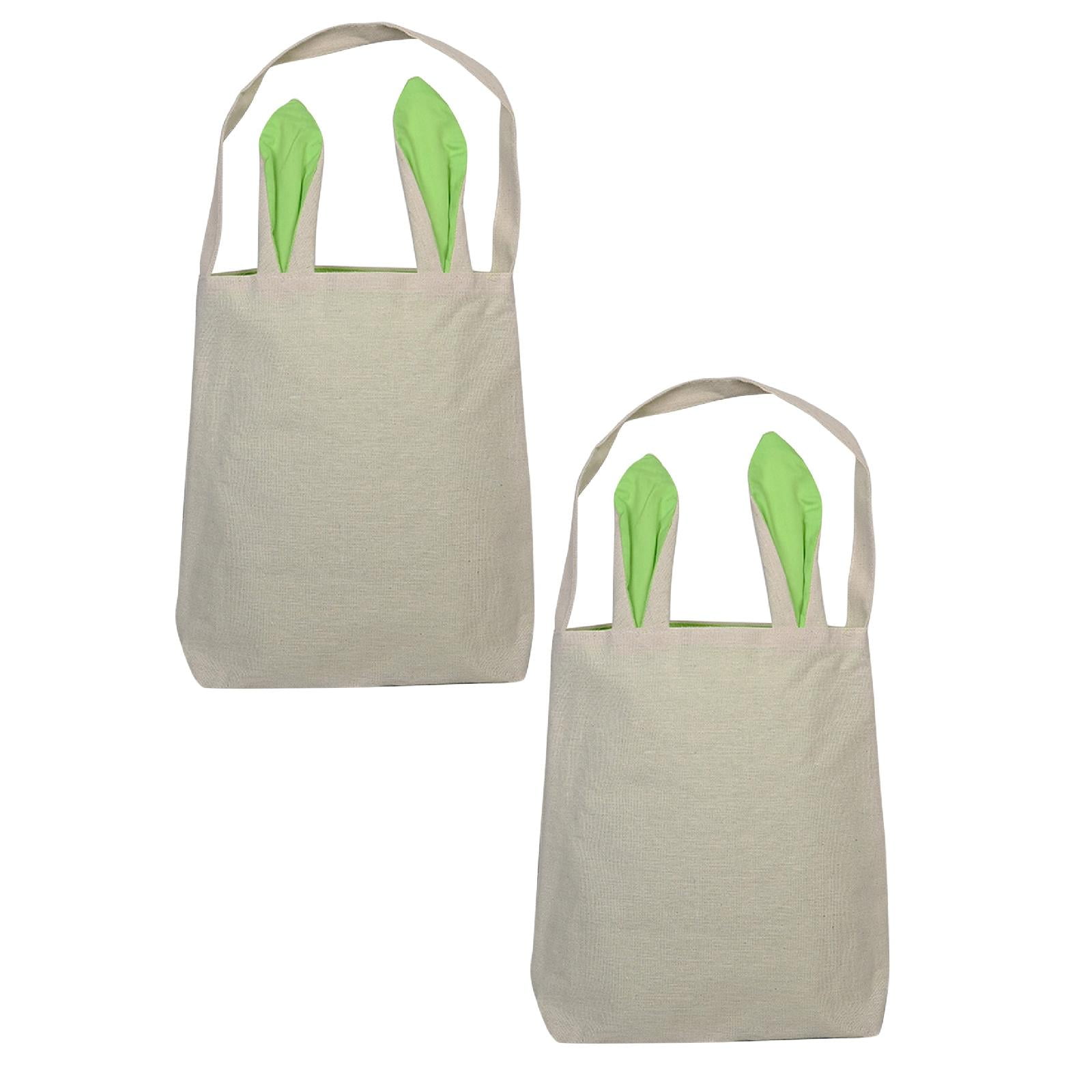 SuChun 2PC Packing Bag For Moving Easter Basket Tote Easter Bunny