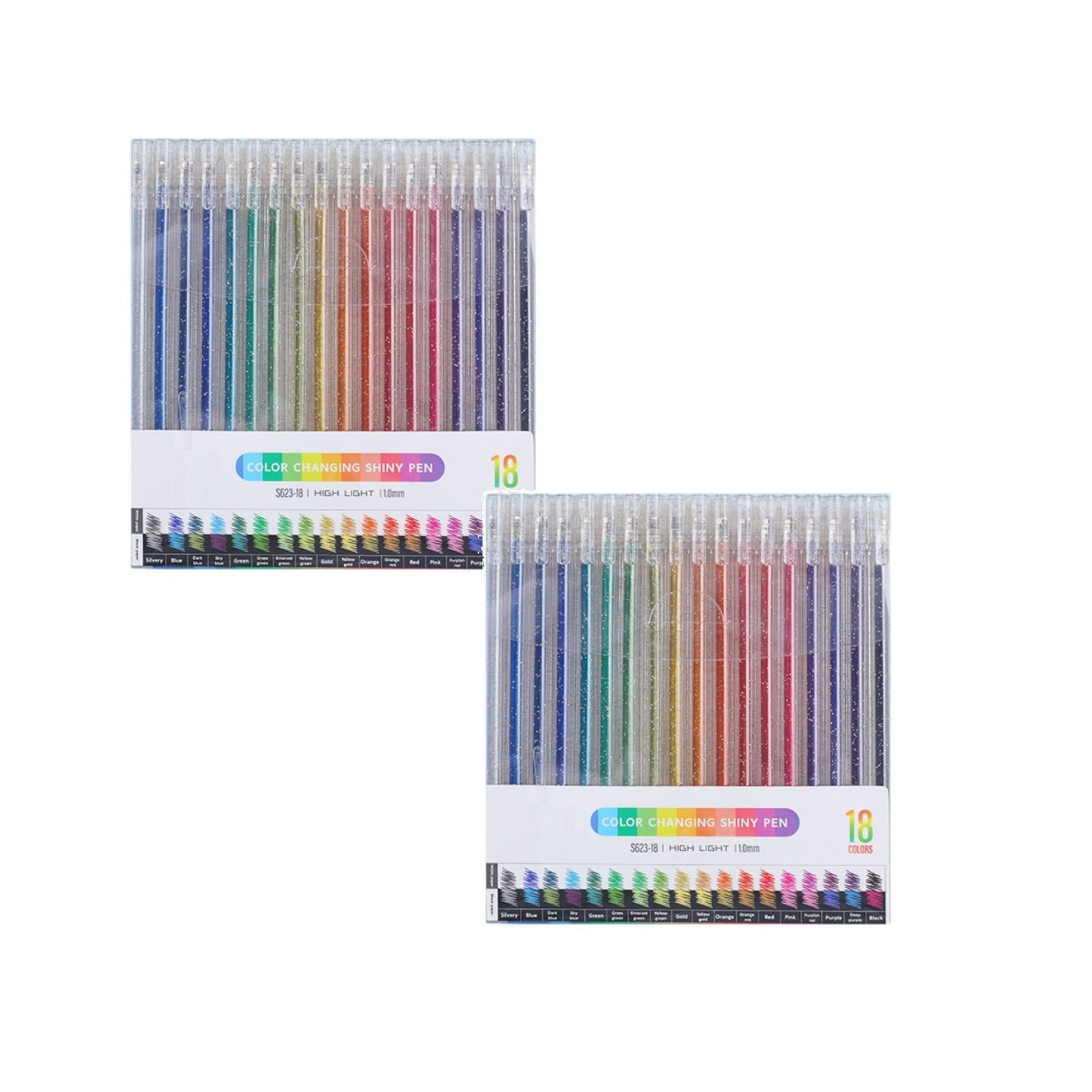 SuChun 2PC Work Pen 1ml Glitter Pens 2024 New Glitter Gel Pens For ...