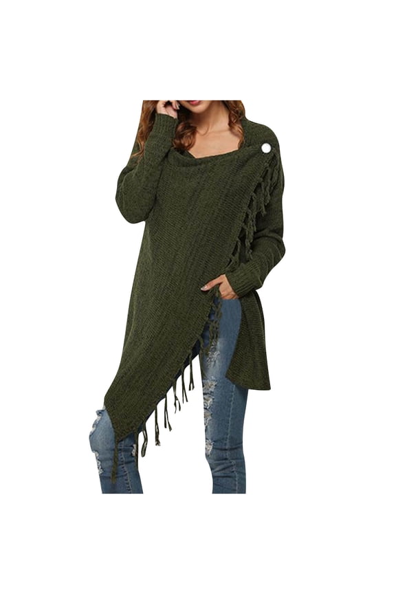 Women's Warm Cardigan Jacket Solid Color Long Sleeve Round Neck Knitted Trendy Hollowed Out Mid-length Jackets Loose Casual Outerwear Ladies Jackets Fall Winter